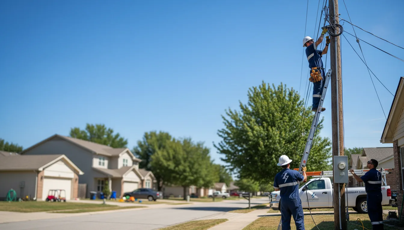 Residential electrician providing installation services in Petroleum, WV